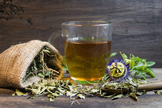 Imagen de una infusión de pasiflora.